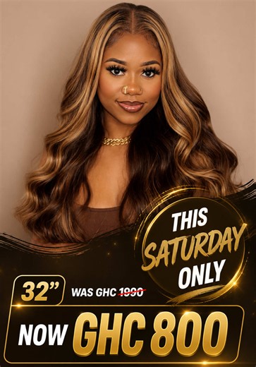32” Body Wave Wig — GHC 800 Luxury Deal This Saturday