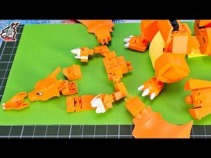 Keeppley Brick Pokemon Charizard Stop Motion Build Unofficial Lego