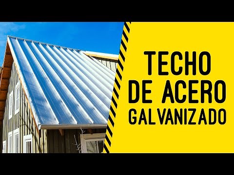 Roof construction with galvanized steel profiles