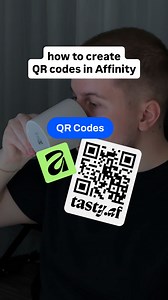 7.4K views | how to make QR codes in @affinity Affinity now lets...
