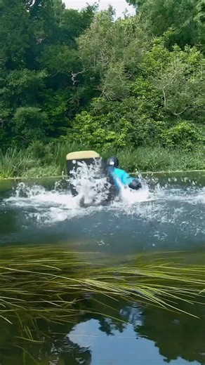 Watch my wild kayak flip on a tranquil river