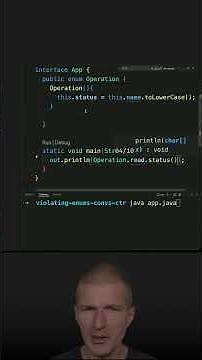 Enum Conventions: A Better Mapping with Constructor? #java #shorts #coding #airhacks