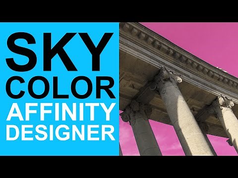 Sky Color Change Using HSL Adjustment In Affinity Designer | How To (Change Backgrounds Etc)