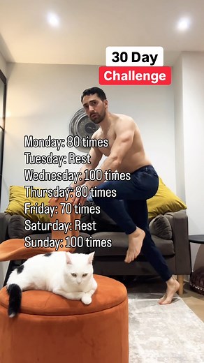 30 Day Simple Workout Challenge For Beginners At Home!