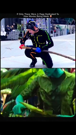THEFILMSIEST on Instagram: "When Avatar immerses viewers in Pandora, every movement feels alien yet human. Behind the scenes, actors performed in full motion-capture suits, using real bows, spears, and choreography. These performances became the foundation for the Na’vi, ensuring emotions, weight, and combat felt grounded and believable on screen. To create this realism, James Cameron used advanced performance-capture cameras recording facial expressions simultaneously with body motion. Virtual