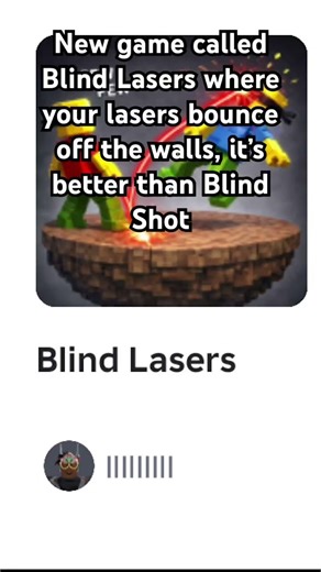 New Roblox game called Blind Lasers #roblox #fypシ #viral #blindshot #fyp #games #game #laser #fun