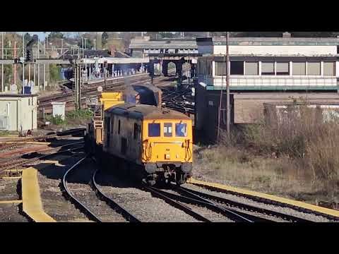 GBRF Class 73 arrives at Tonbridge West Yard.
