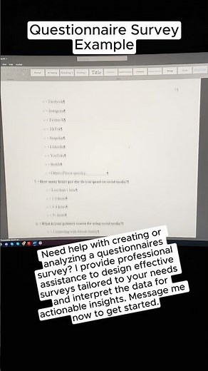 Questionnaire Survey Example. #questionnaire #survey #essayhelp #essaywriting #essay