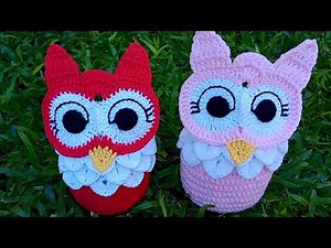Búho grande a crochet paso a paso en español