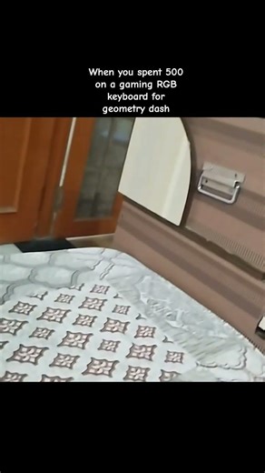 when you spent 500 on a gaming RGB keyboard for geometry dash l #gaming #trend #geometrydash l 05kz