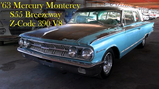 9.6K views · 794 reactions | 1963 Mercury Monterey S55 Breezeway Z-Code 390 V8 335 HP, at Country Classic Cars, in Staunton, IL. Thanks for taking a look! | Ramblin Around TV | Facebook