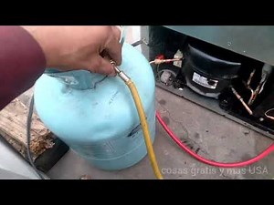 como presurizar ,hacer vacio y carga de refrigerante a refrigerador para principiantes.