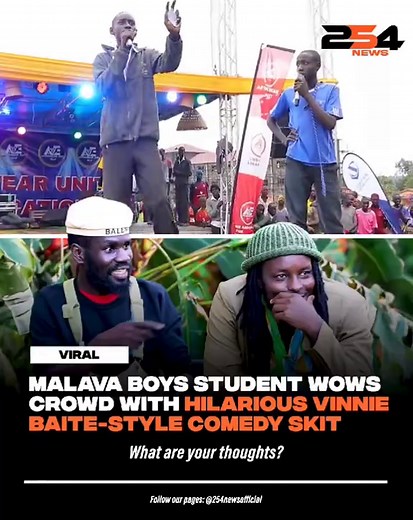 Malava Boys Student's Hilarious Vinnie Baite-Style Comedy Performance