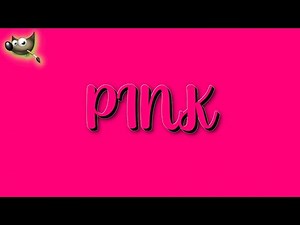 How to Create Stunning Pink Text Effect in GIMP | GIMP 2025 Typography Tutorial