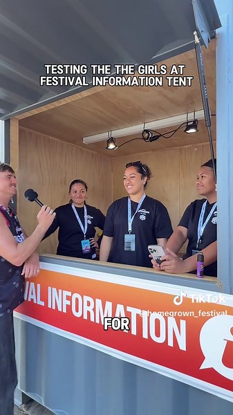 Testing the festival information tent ⛺️