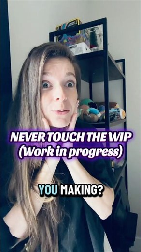 NEVER TOUCH THE WIP 😂😂 #subscribe #crochet #fypage