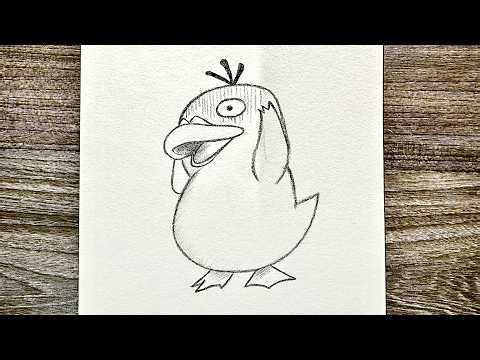 How to Draw Psyduck 🐥 | Easy Pokémon Drawing Step by Step