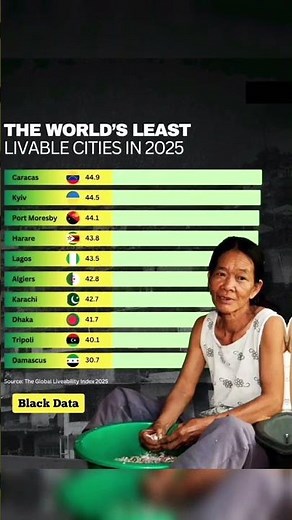 The World's Least Livable Cities in 2025, According to the Global Liveability Index | #comparison