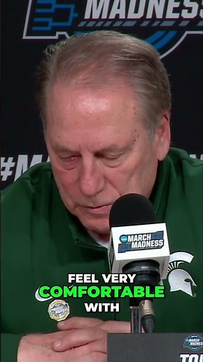 "I'm going to the portal right away" And by that, Tom Izzo means his own 'frickin' locker room'