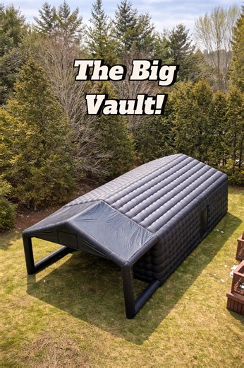 Welcome to the Big Vault. 🎉 Our 40 ft x 20 ft Party Vault brings the full club-style experience on a massive scale. Lights, music, fog, and an unforgettable atmosphere — all set up right at your event. Perfect for weddings, large parties, corporate events, and big celebrations where you want the energy of a nightclub anywhere. We handle the setup and takedown — you just enjoy the night. 📅 Spring & summer dates are filling fast. #thepartyvaultgta #partyvault #inflatableclub #eventrental #weddin