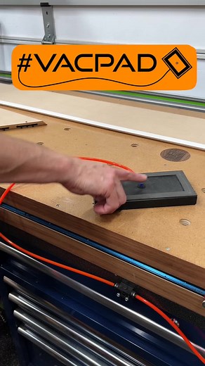 The VacPad by Kouroscarpentrycorp is so versatile! #vacpad #woodworkingcommunity #trimcarpentry #kjsawdust #lamellocommunity #kjsawdust | KeithJohnson_CustomWoodworking