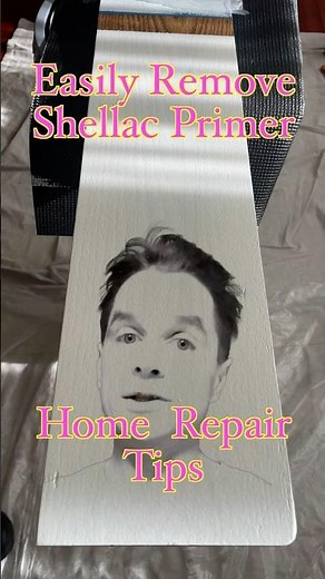 Easily Remove Shellac Primer in 33 seconds - Home Repair #duet #renovation #repairman #homerepair