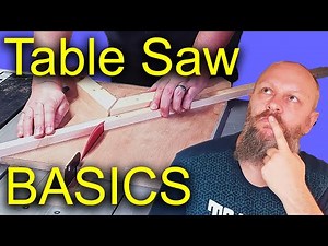Learn TABLE SAW Basics - #1 Woodworking for Beginners