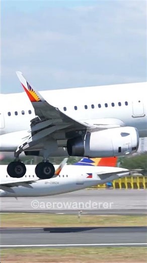 PHILIPPINE AIRLINES A321-200 landing at Manila Airport #aviation #shorts #a321 #landing #plane