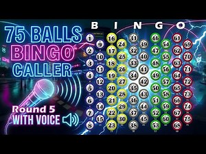 75 Ball Bingo Caller with Voice - Play Bingo at Home! ROUND 5