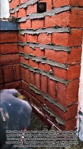 Brick Joint Repair Like a Pro! Perfect Masonry Finish #construction #brickwork #diy