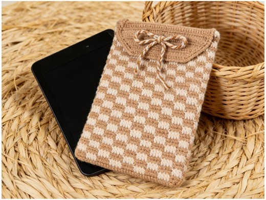 Houndstooth Kindle Cover Crochet Pattern | Easy PDF Tutorial | Beginner Friendly - Etsy