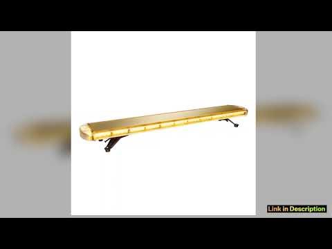 96 LED Strobe Light Bar wController 16 Strobe Modes Yellow Flash Light Emergency Warning Lamp