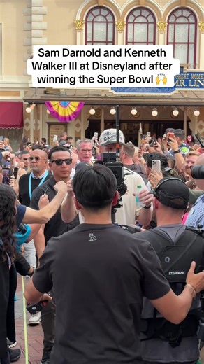 Celebrating Super Bowl Victory at Disneyland