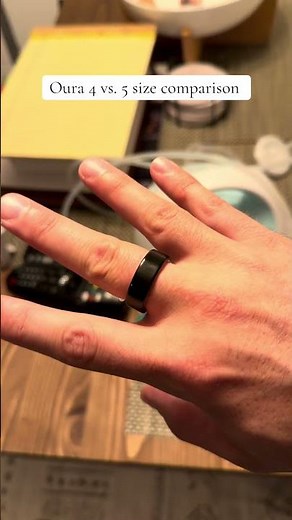 For those wondering about size difference between the oura ring 4 and the 5 #oura #ouraring #tech