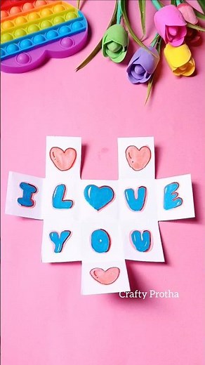 Cute ways to say I love u 💘😘#diy #shorts #shortsfeed #love #cardcreations #reels