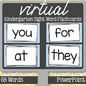Distance Learning Sight Words