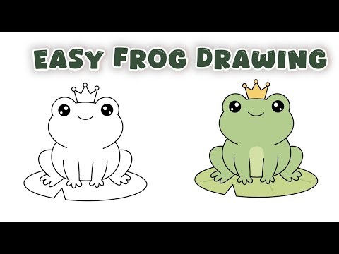 How to Draw a Frog Prince | Easy Drawing Tutorial Step by Step