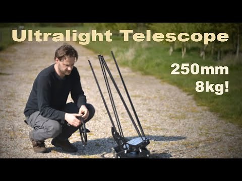 Timelapse: assembling a 250mm f/4 ultralight truss Dobsonian telescope