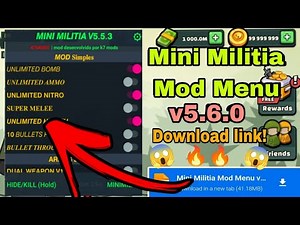 Mini Militia Mod Menu Apk v5.6.0 | Mini Militia Hack Mod Download Link | Mini Militia Mod