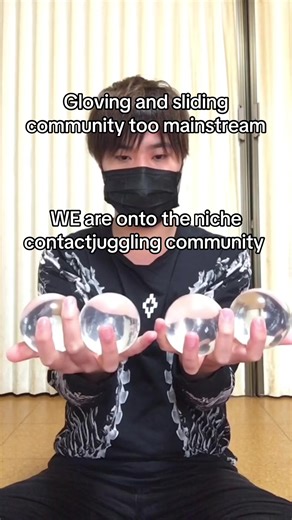 My name is going to echo within the contact juggling community. #glovingcommunity #slidingcommunity #gloving #contactjuggling #niche