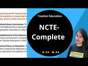 NCTE ( National Council for Teacher Education) | Teacher Education