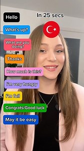 Turkish basics 101 🇹🇷Follow for more! ❤️#turkish #fyp #learnturkish #phrases #basics #türkçe