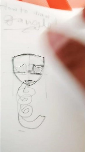 How to draw gangle from #digitalcircus #theamazingdigitalcircus #gangle