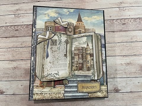 STAMPERIA VINTAGE LIBRARY TUTORIAL ALBUM PT 1 | SHELLIE GEIGLE JS HOBBIES AND CRAFTS