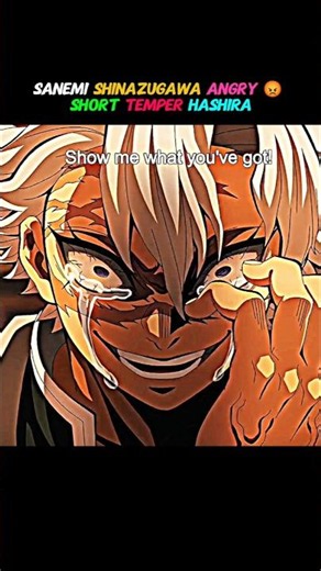 Sanemi Shinazugawa Angry 😡 short temper hashira #demonslayer #anime #sanemishinazugawa