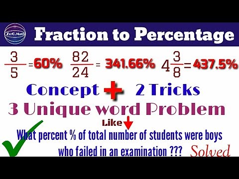 How to convert fraction into percentage | Mixed Fraction into Percent | Zero Math