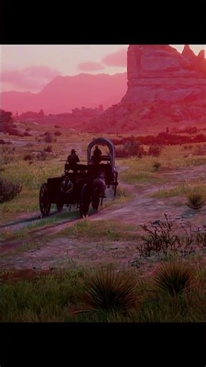 Wagon Ride Along the Trails | Red Dead Redemption 2 Cinematic #shorts #rdr2