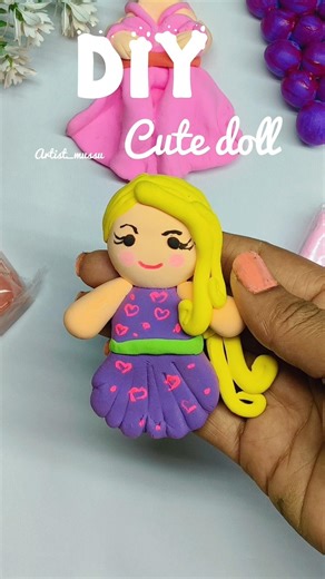 diy cute baby doll😱😱😱😱 #viralvideo #creativeclayideas #youtubeshorts #claybracelet #clay #art #diy