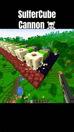 Minecraft Sulfer Cube cannon ☠️ #haul #shorts #minecraft