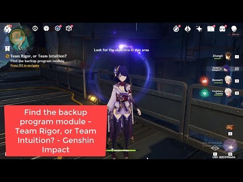 Find the backup program module - Team Rigor, or Team Intuition? - Genshin Impact